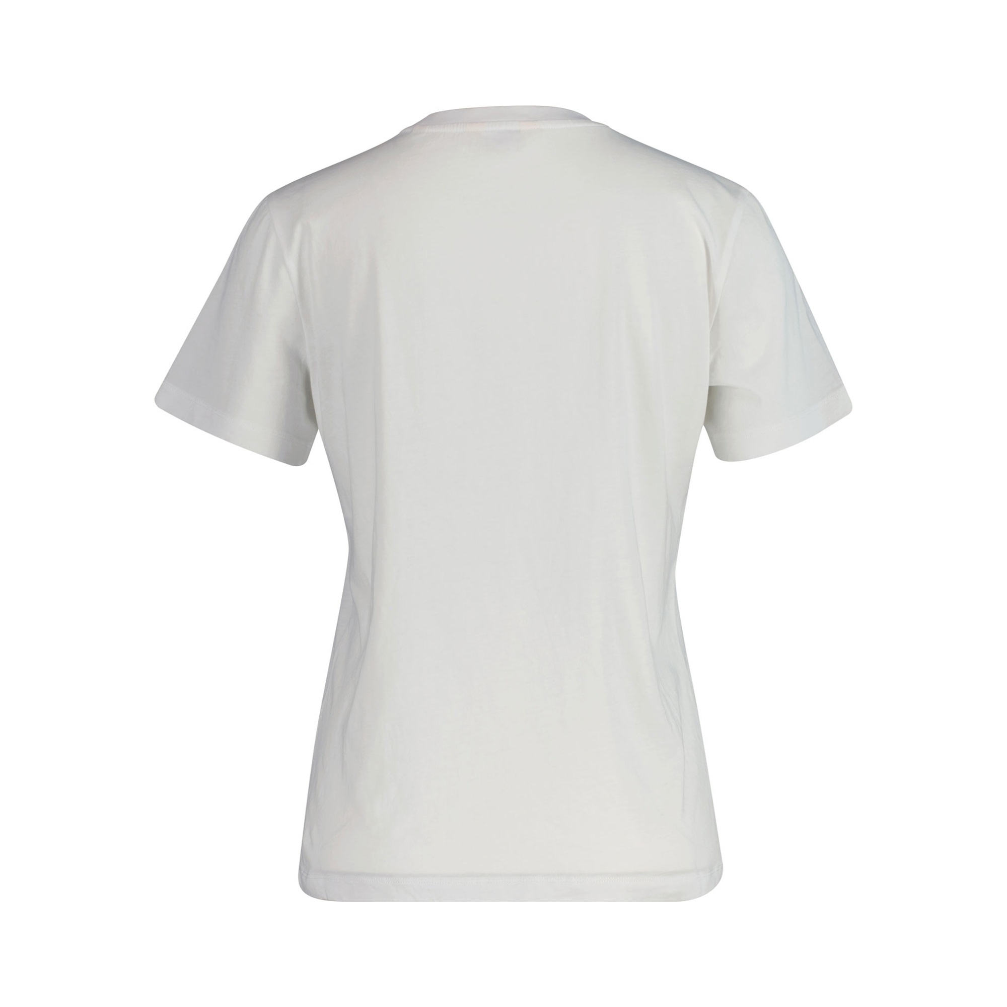 GANT Kadın Beyaz Regular Fit Bisiklet Yaka Logolu T-Shirt