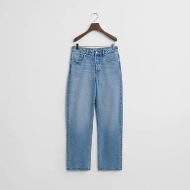  GANT Kadın Mavi Straight Fit Pantolon