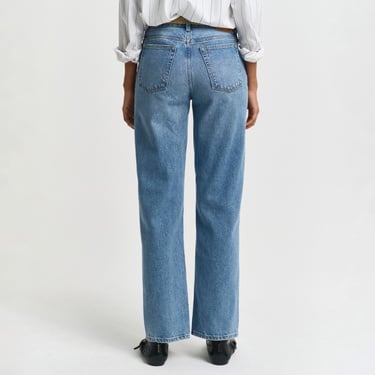  GANT Kadın Mavi Straight Fit Pantolon