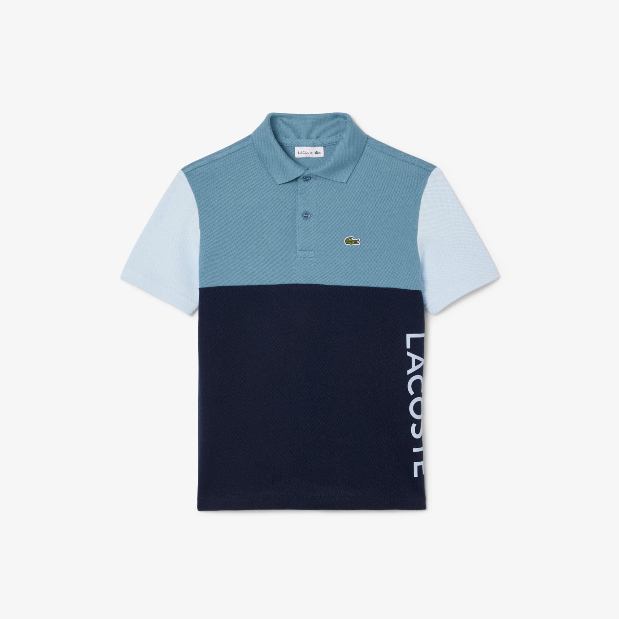Lacoste Çocuk Renk Bloklu Lacivert Polo