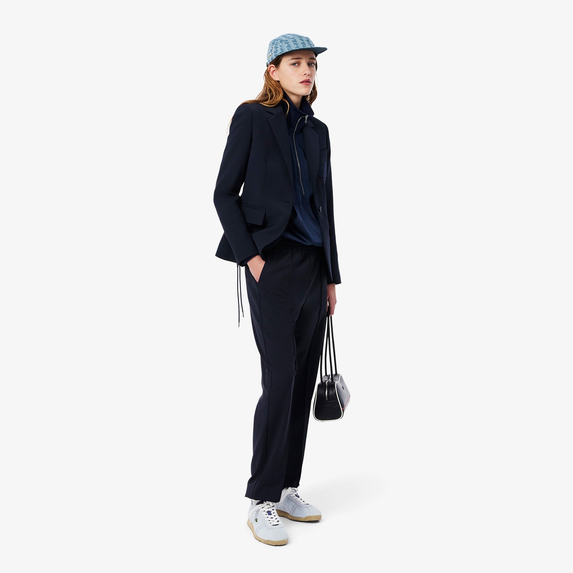 Unisex Monogram Mavi Şapka