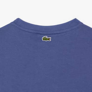  Çocuk Bisiklet Yaka Desenli Mor T-Shirt