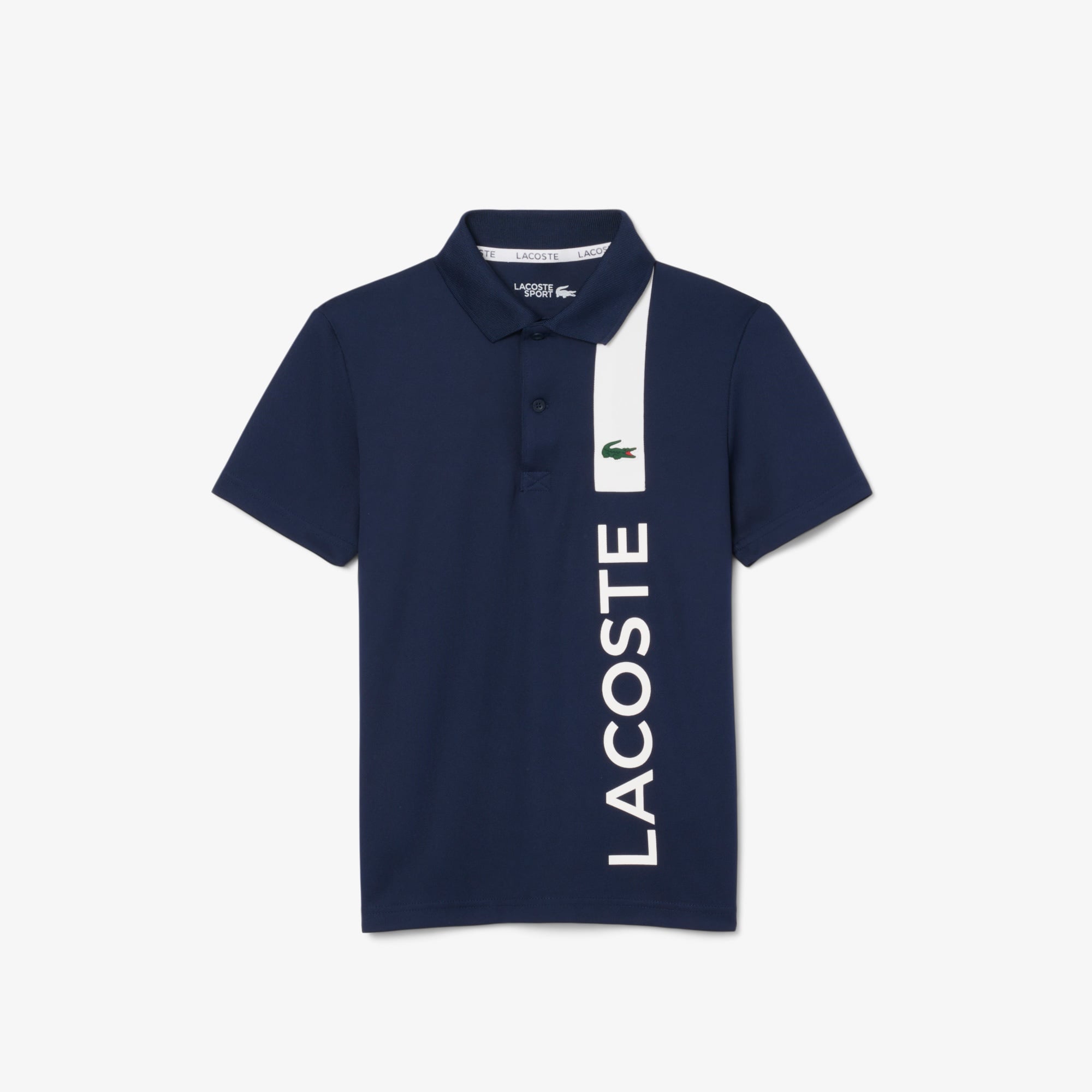 Lacoste Sport Çocuk Baskılı Lacivert Polo