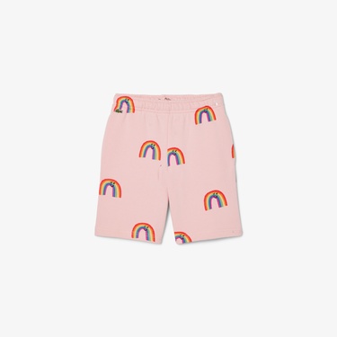  Lacoste Çocuk Desenli Pembe Şort