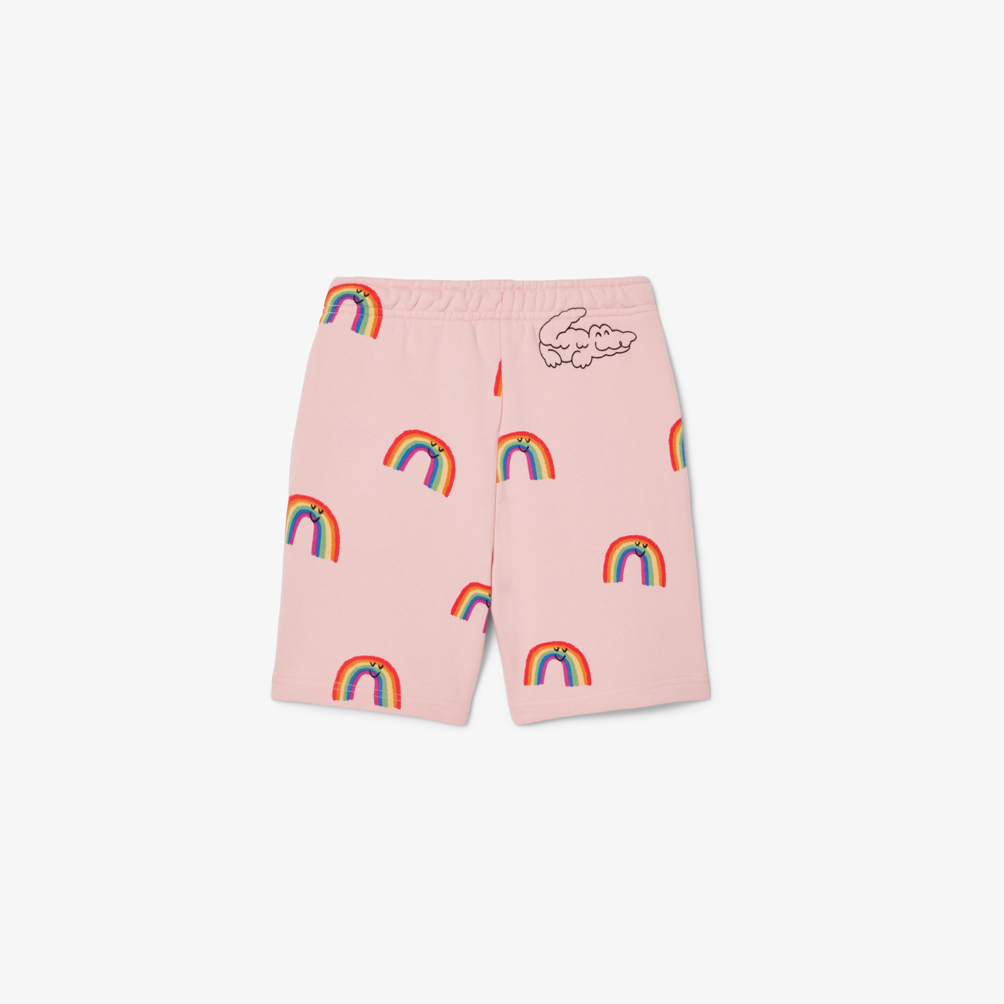 Lacoste Çocuk Desenli Pembe Şort