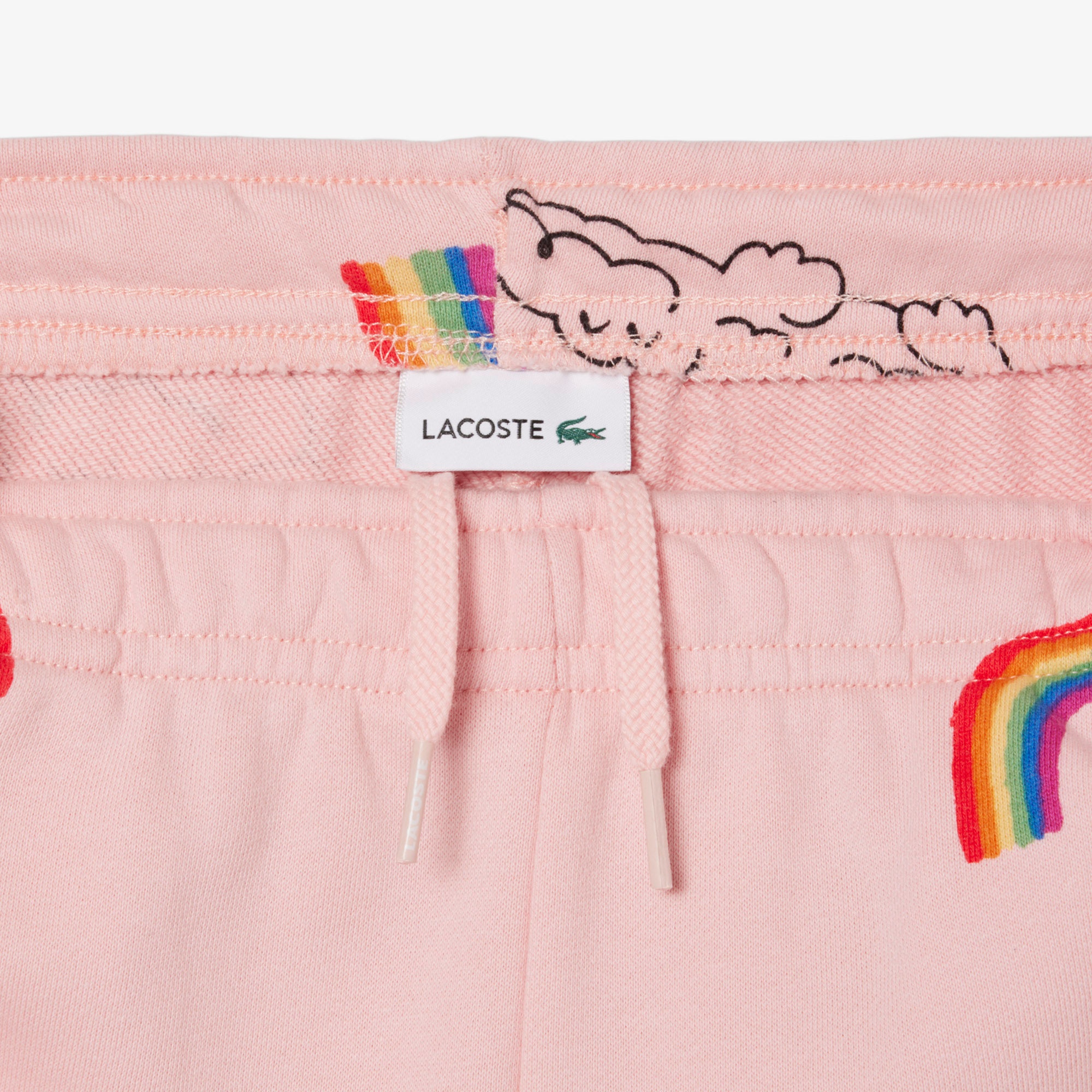 Lacoste Çocuk Desenli Pembe Şort