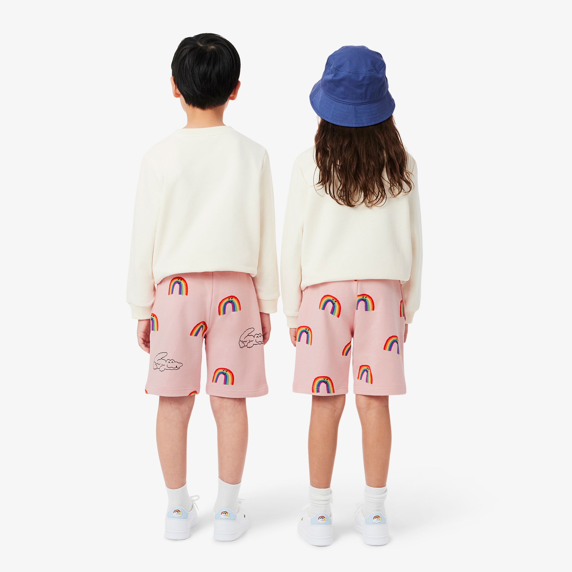 Lacoste Çocuk Desenli Pembe Şort