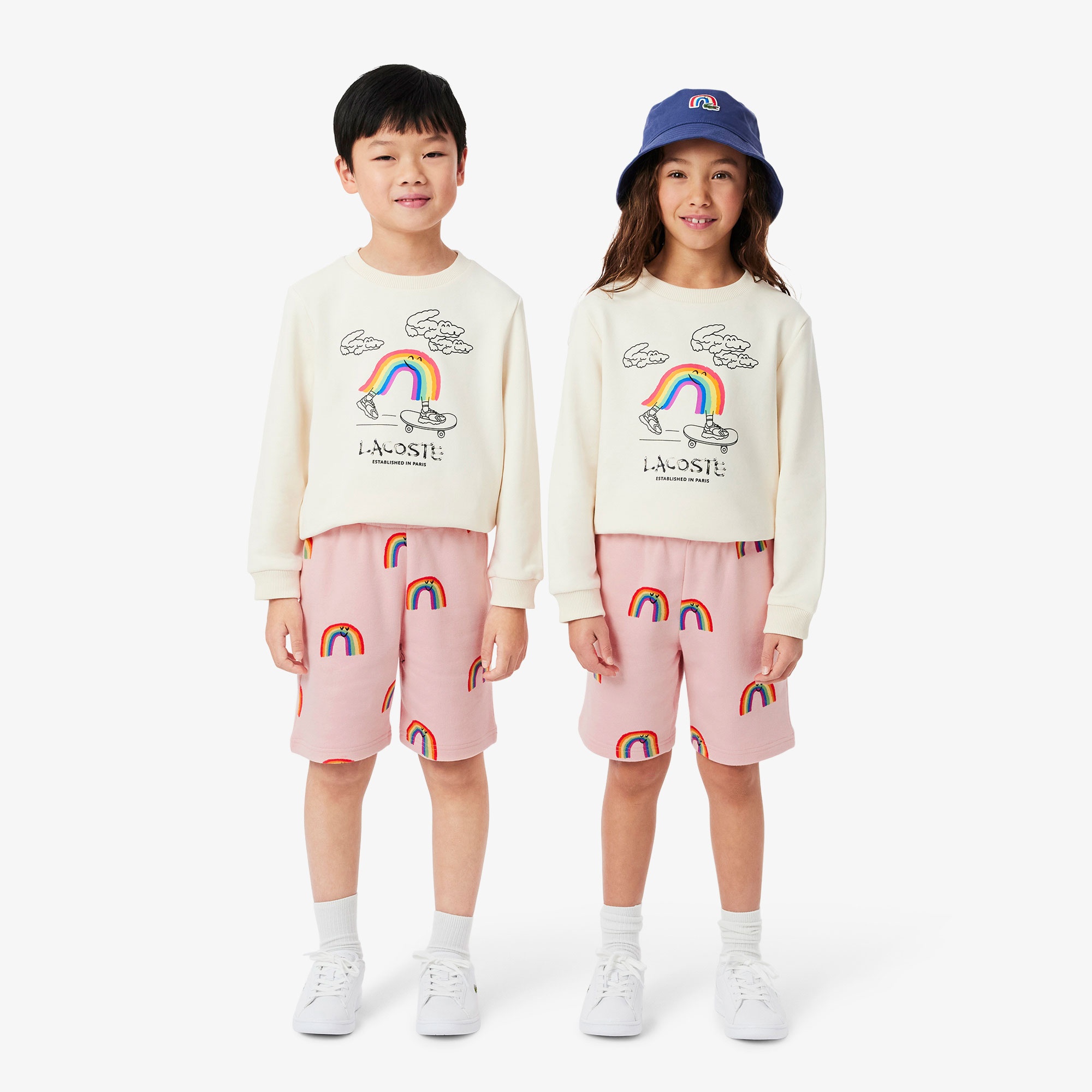 Lacoste Çocuk Desenli Pembe Şort