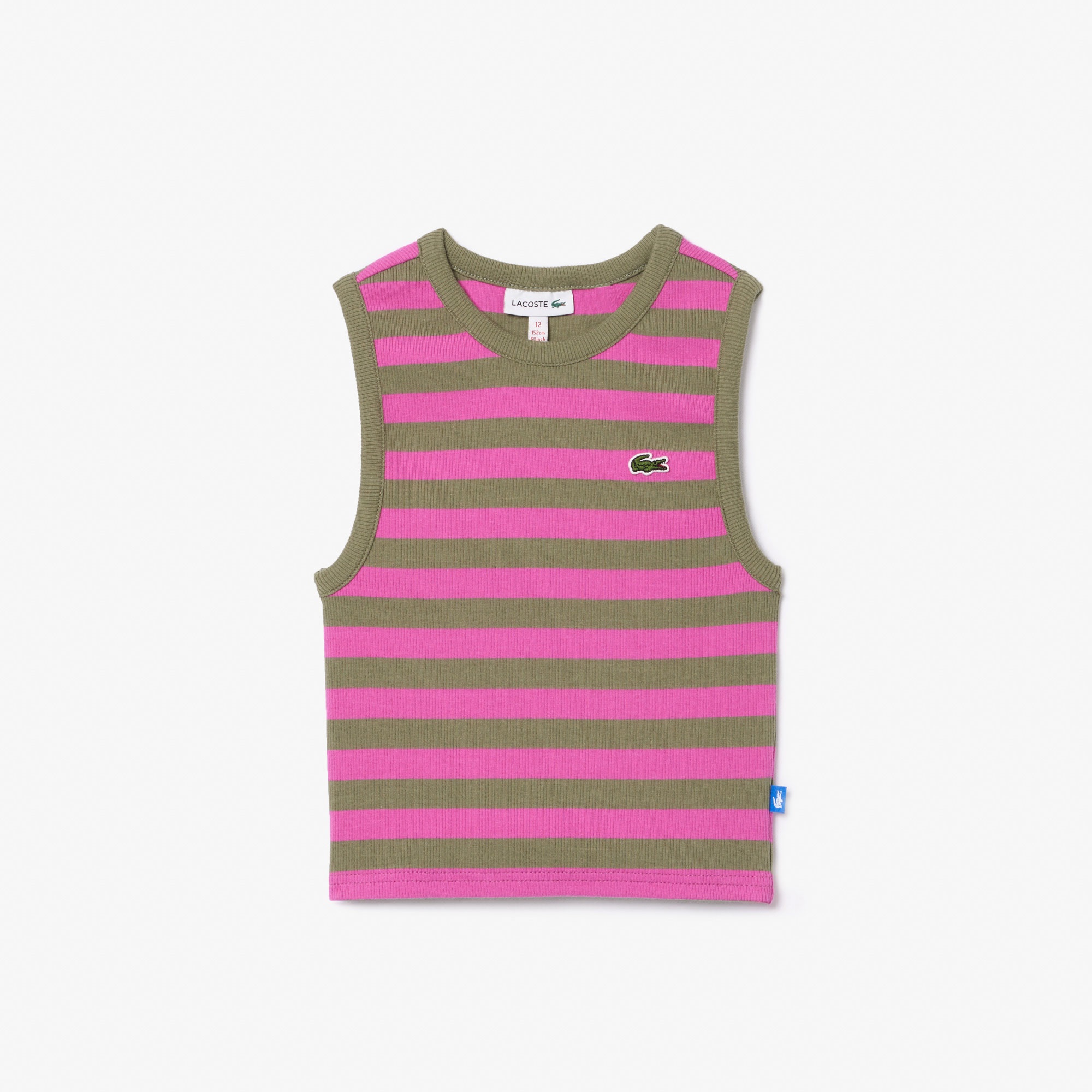 Kız Çocuk Kolsuz Bisiklet Yaka Baskılı Kahverengi T-Shirt