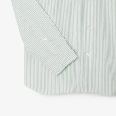  Lacoste Erkek Regular Fit Çizgili Açık Yeşil Gömlek