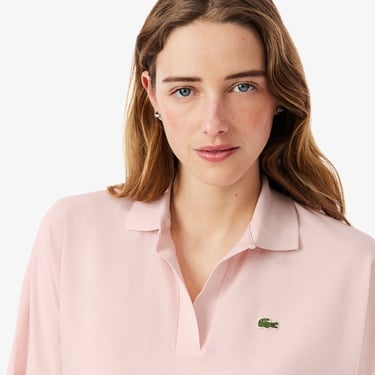  Lacoste Kadın Relaxed Fit Pembe Polo