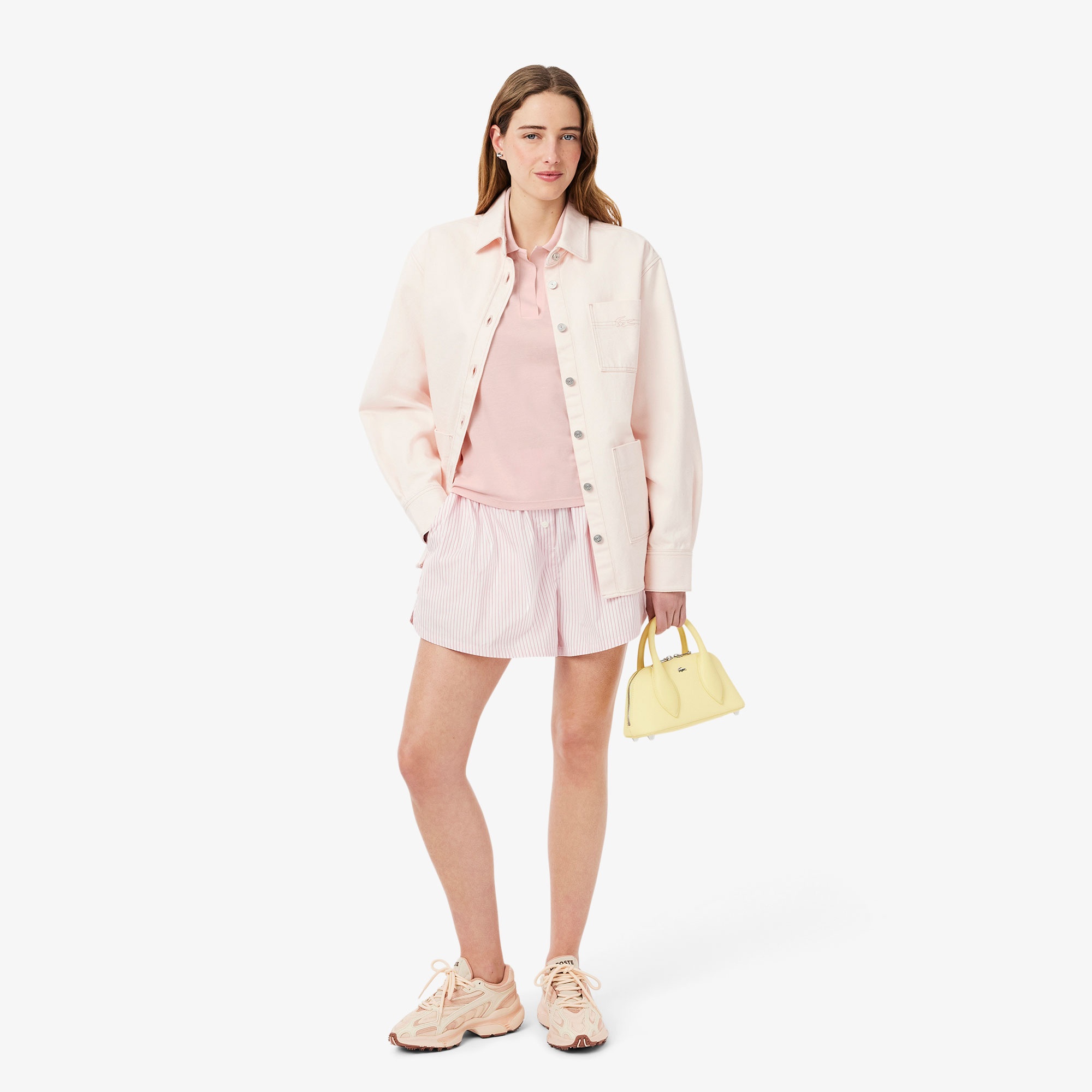 Lacoste Kadın Relaxed Fit Pembe Polo