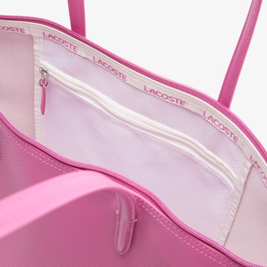  Lacoste Large L.12.12 Kadın Pembe Omuz Çantası
