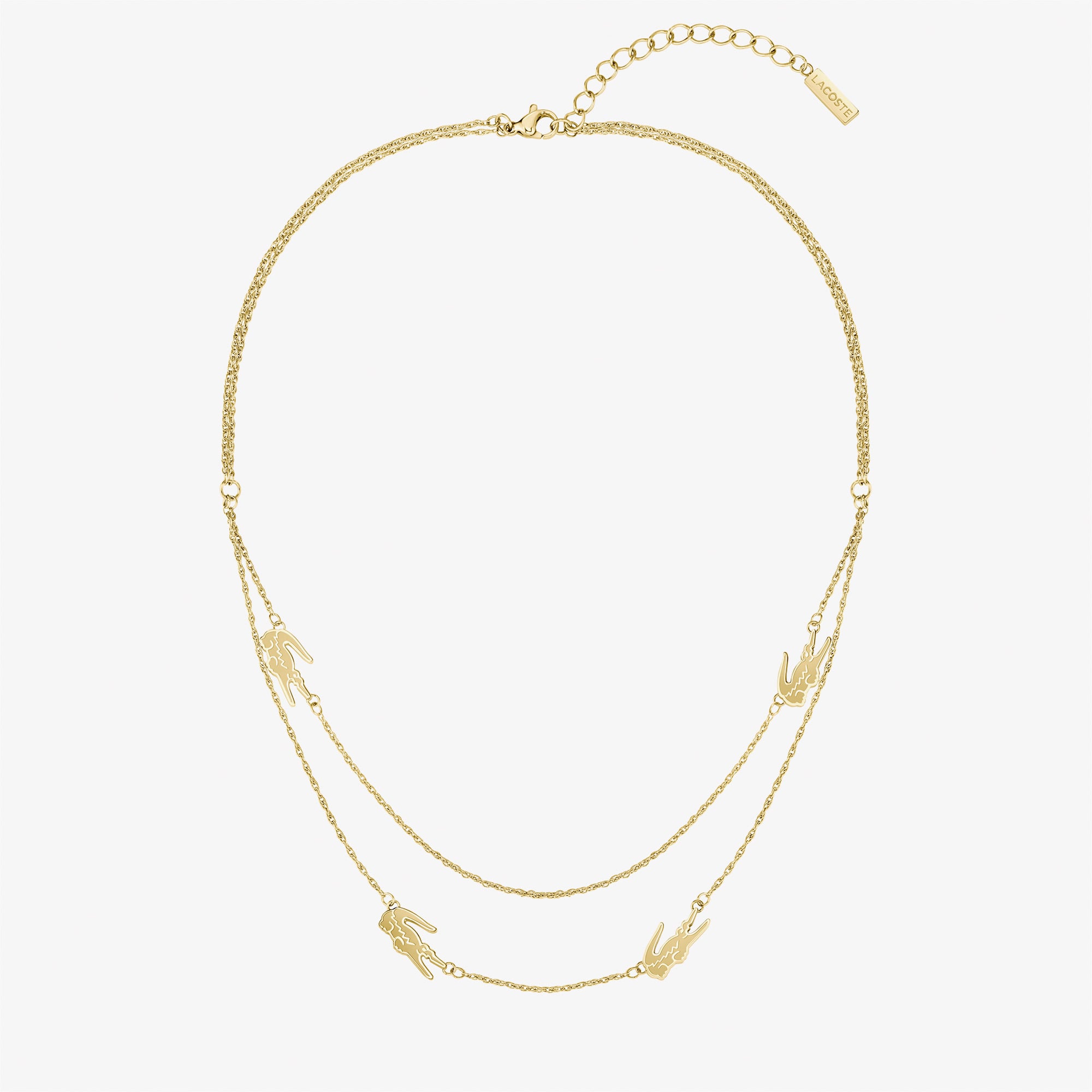  Lacoste Crocodile Kadın Sarı Kolye