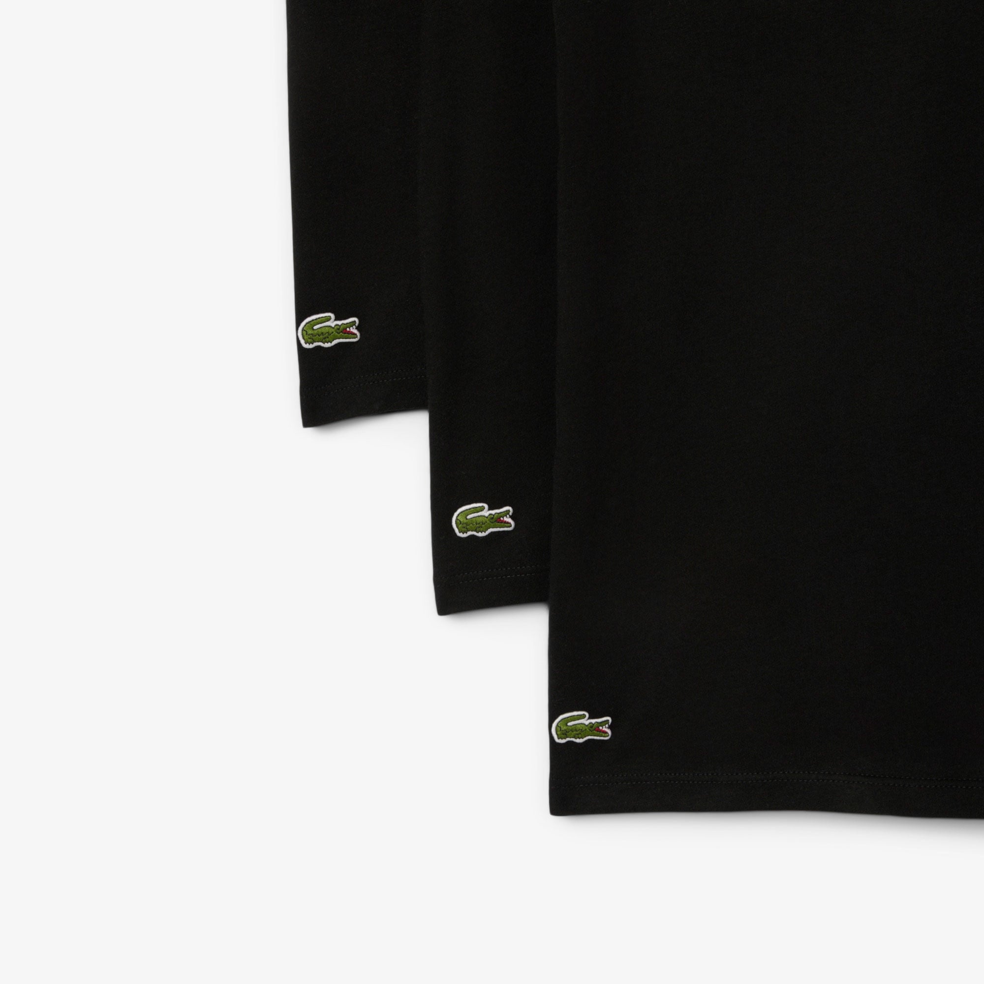 Erkek Slim Fit Kısa Kollu V Yaka 3'lü Siyah Pijama Üstü