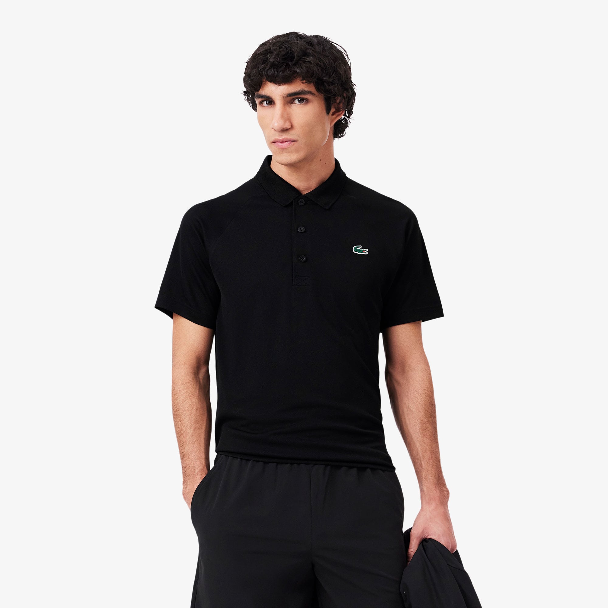  Lacoste Sport Erkek Regular Fit Siyah Polo