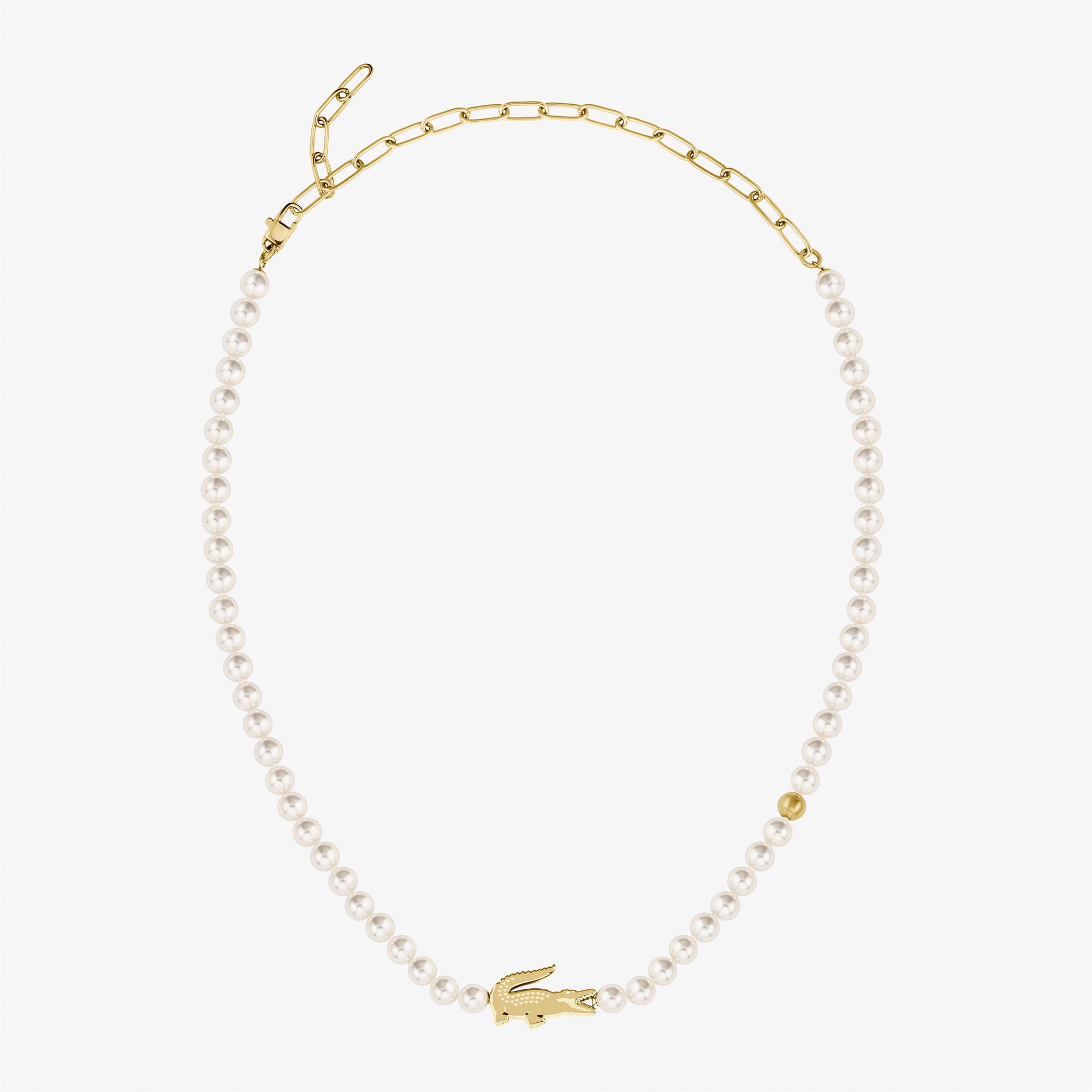  Lacoste Kadın İnci Beyaz Kolye