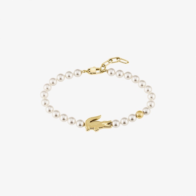  Lacoste Kadın İnci Beyaz Bileklik