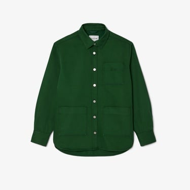  Lacoste Kadın Relaxed Fit Denim Yeşil Ceket