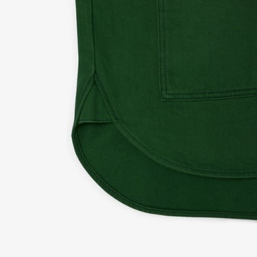  Lacoste Kadın Relaxed Fit Denim Yeşil Ceket