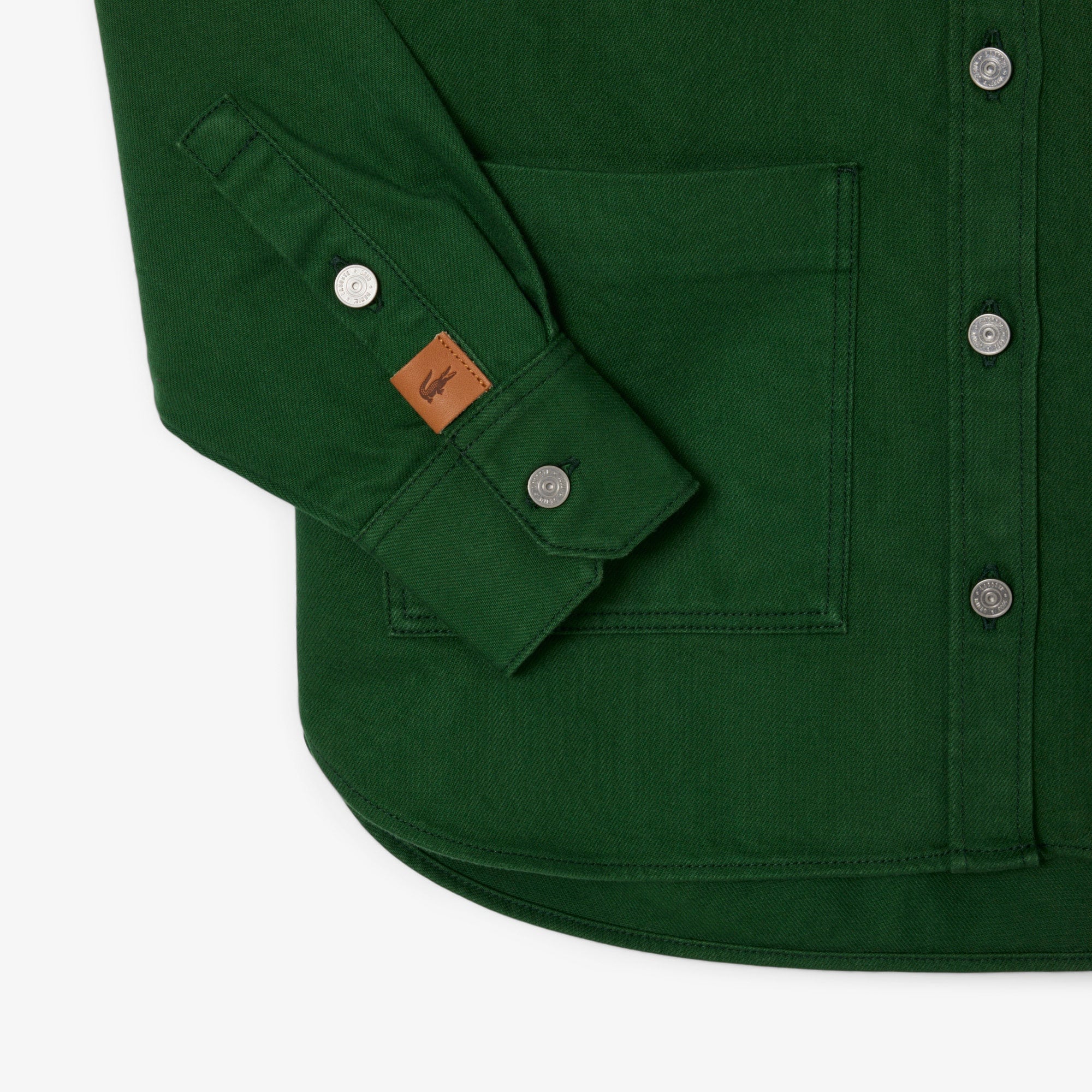 Lacoste Kadın Relaxed Fit Denim Yeşil Ceket