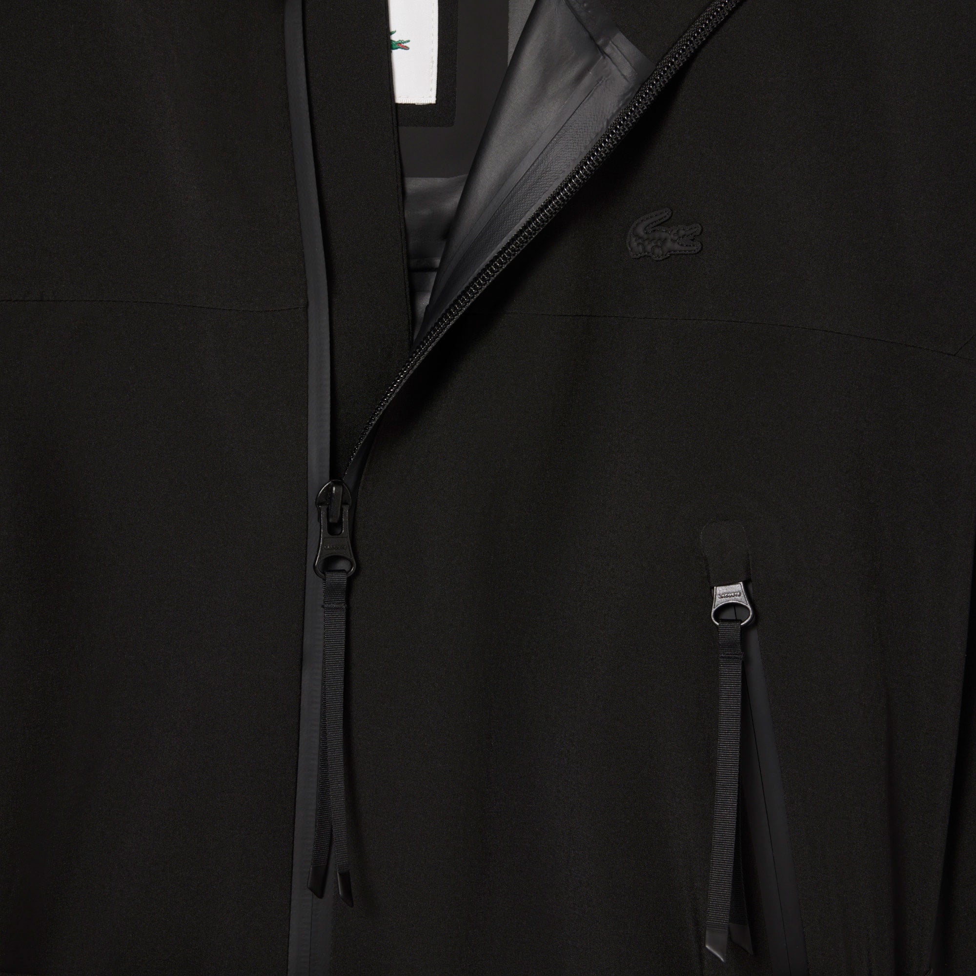 Kadın Oversize Fit Kapüşonlu Siyah Trençkot