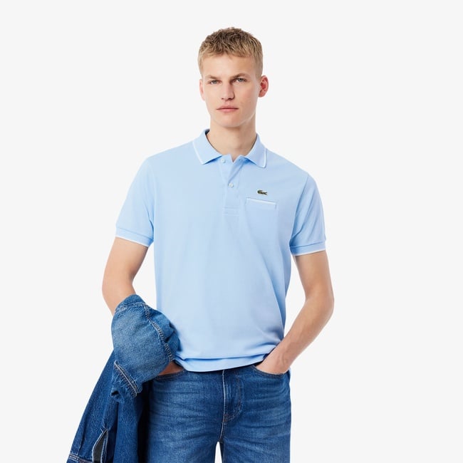 Lacoste L.12.12 Erkek Classic Fit Mavi Polo