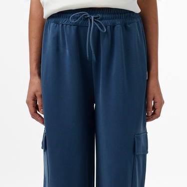  Kadın Relaxed Fit Koyu Mavi Eşofman Altı