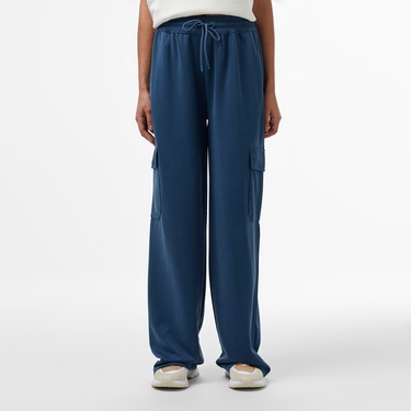  Kadın Relaxed Fit Koyu Mavi Eşofman Altı