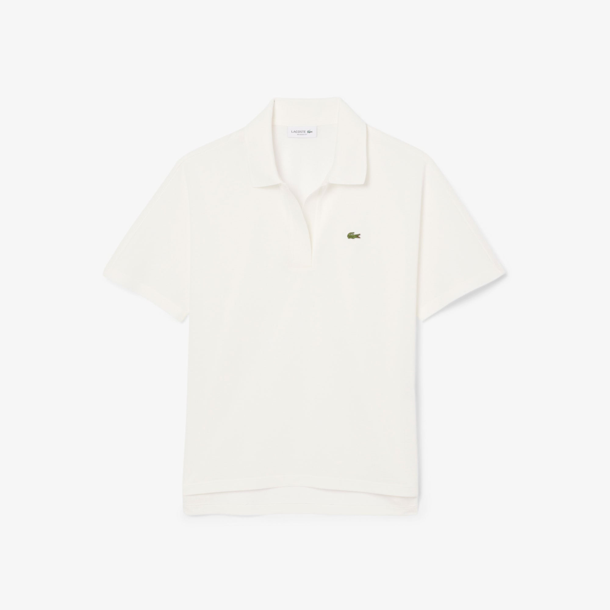Lacoste Kadın Relaxed Fit Krem Polo