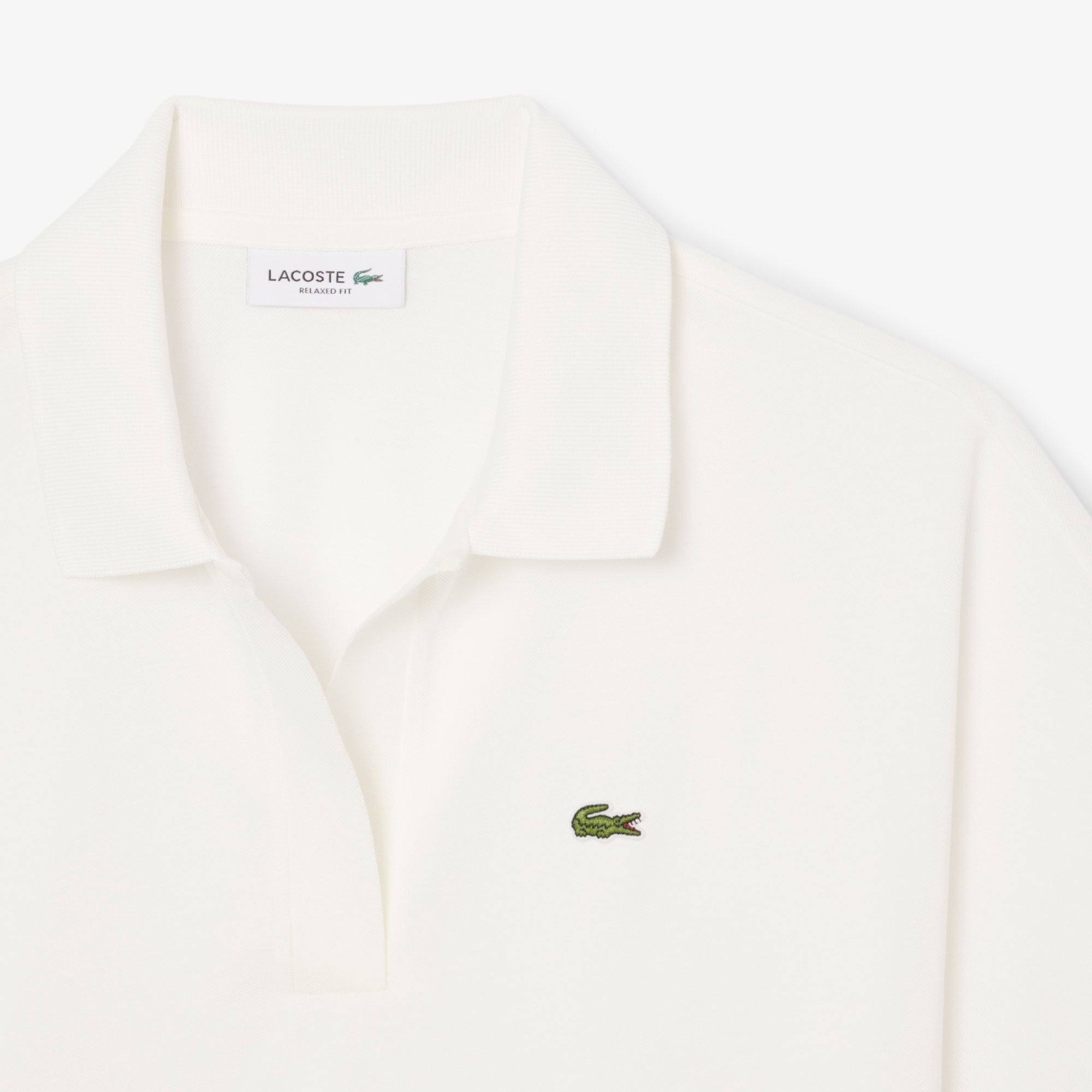 Lacoste Kadın Relaxed Fit Krem Polo