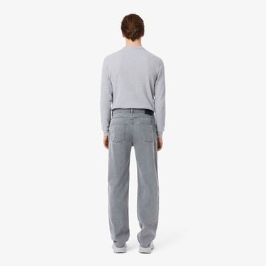  Lacoste Erkek Straight Fit Gri Jean Pantolon