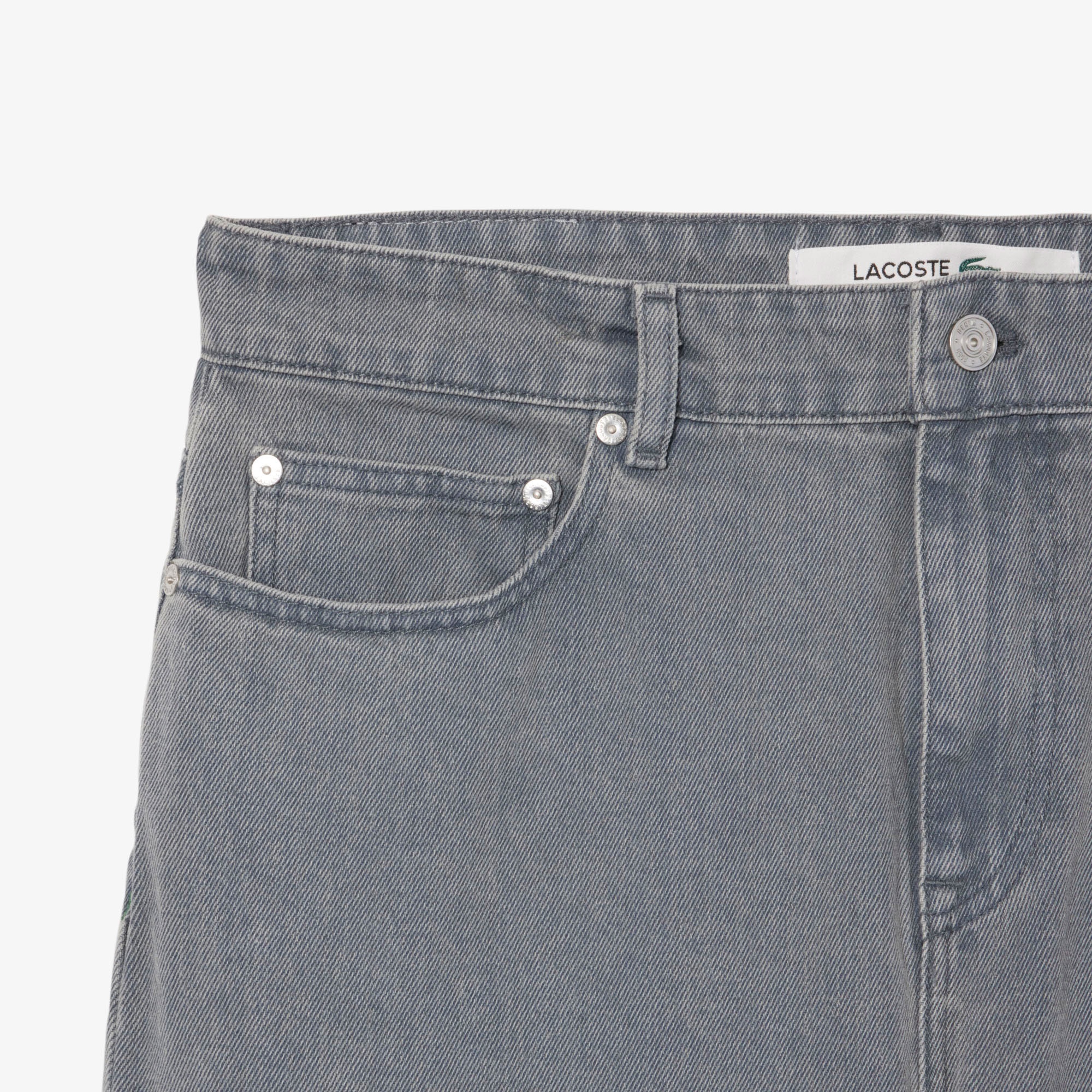 Erkek Straight Fit Gri Jean Pantolon