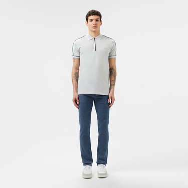  Lacoste Erkek Slim Fit Mavi Jean Pantolon
