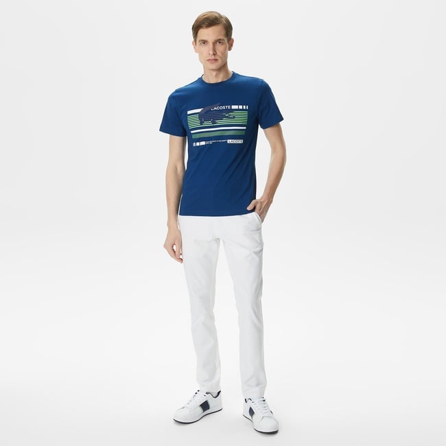  Lacoste Erkek Slim Fit Chino Beyaz Pantolon