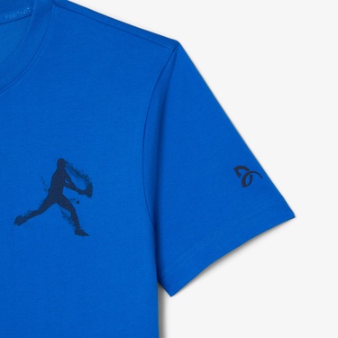  Lacoste Tennis x Novak Djokovic Erkek Bisiklet Yaka Baskılı Lacivert T-Shirt & Şapka Seti