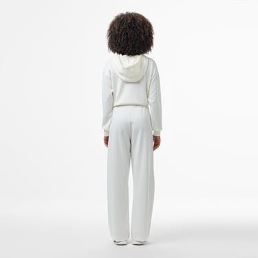  Lacoste Classic Kadın Loose Fit Beyaz Eşofman Altı