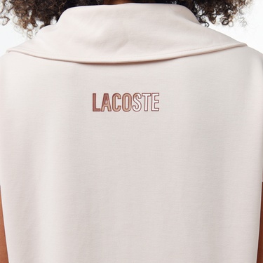  Kadın Kısa Kollu Yarım Fermuarlı Açık Pembe Sweatshirt