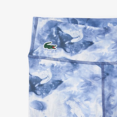  Kadın Slim Fit Desenli Lacivert Tayt