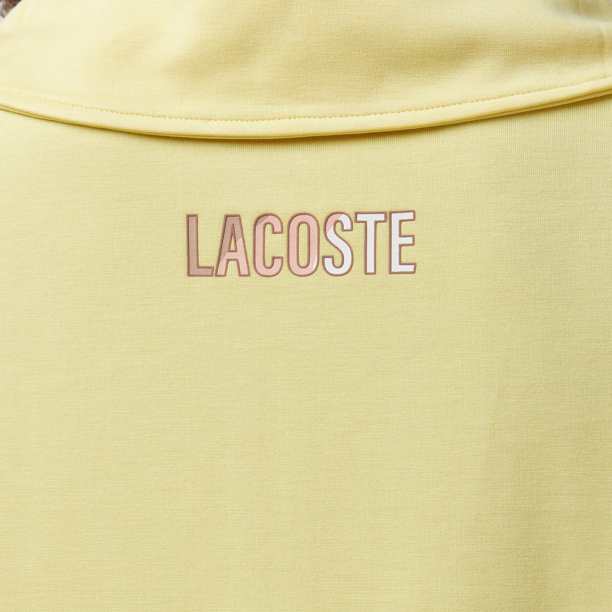 Lacoste Classic Kadın Kolsuz Yarım Fermuarlı Sarı Sweatshirt