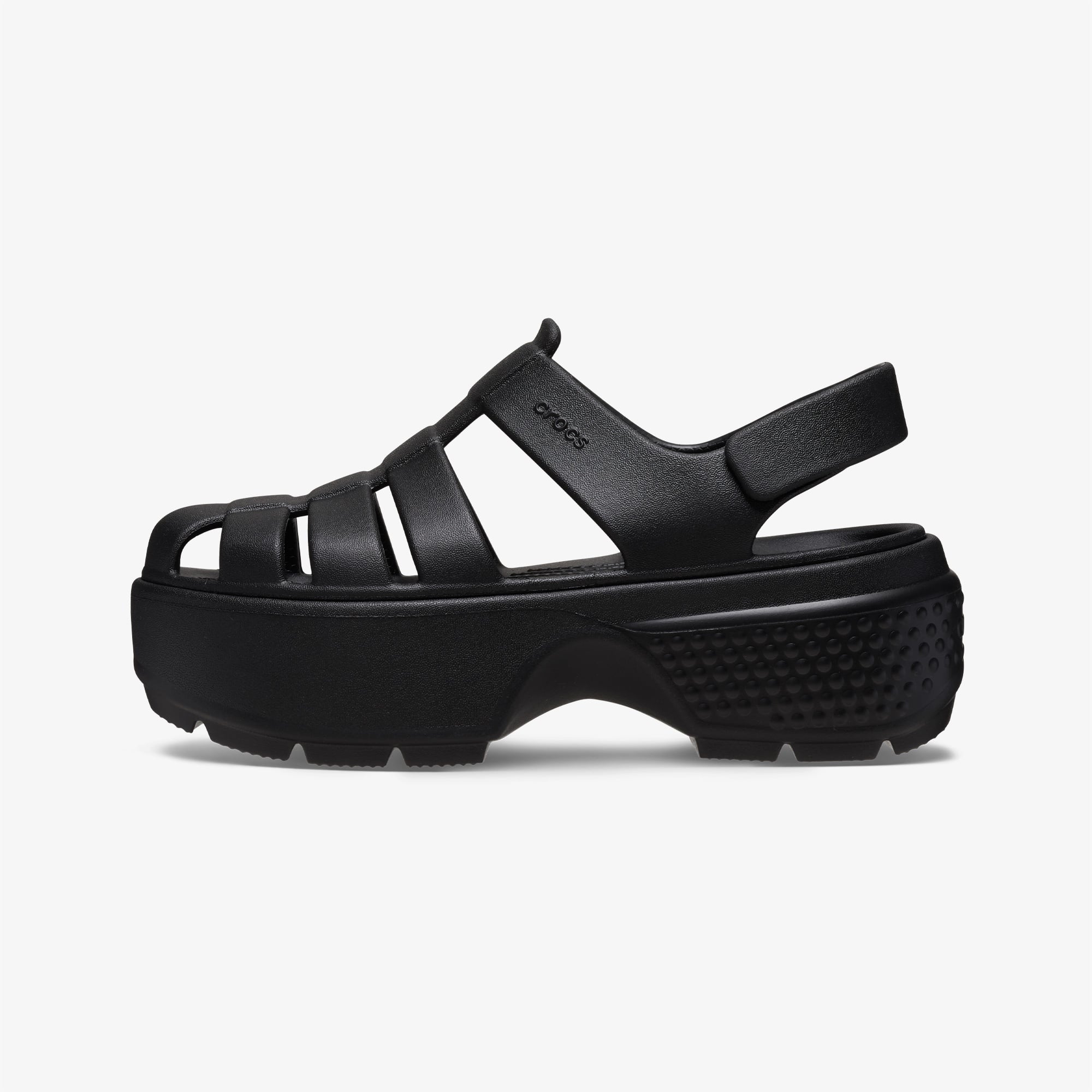 Crocs Stomp Fisherman Kadın Siyah Sandalet