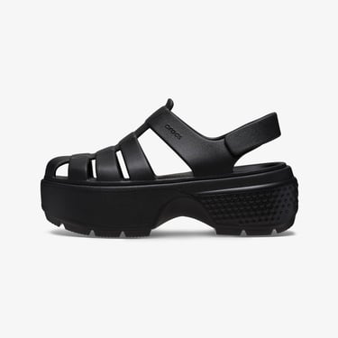  Crocs Stomp Fisherman Kadın Siyah Sandalet