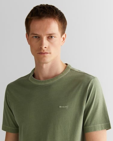  GANT Erkek Yeşil Regular Fit Bisiklet Yaka T-Shirt