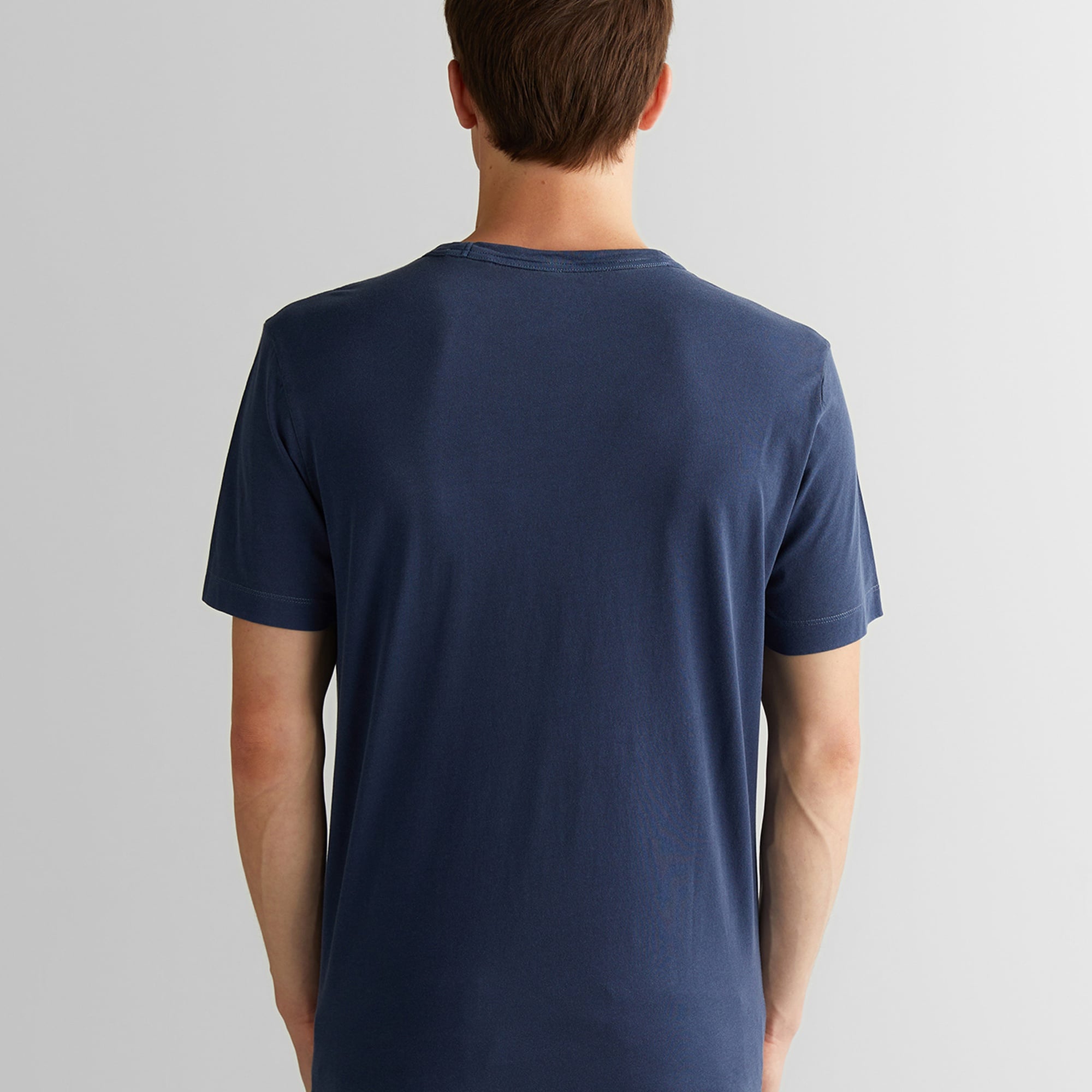 GANT Erkek Lacivert Regular Fit Bisiklet Yaka T-Shirt