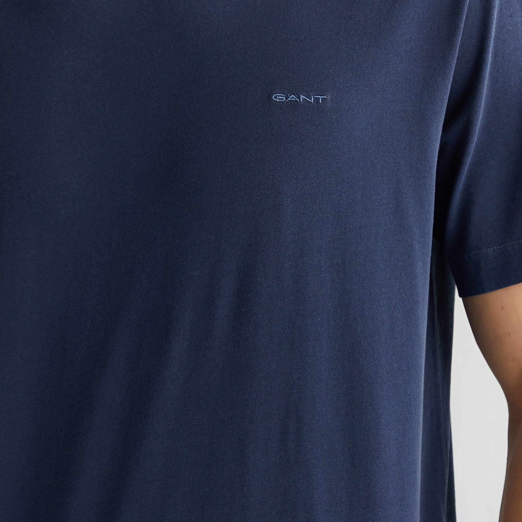GANT Erkek Lacivert Regular Fit Bisiklet Yaka T-Shirt