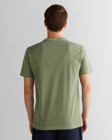  GANT Erkek Yeşil Regular Fit Bisiklet Yaka T-Shirt