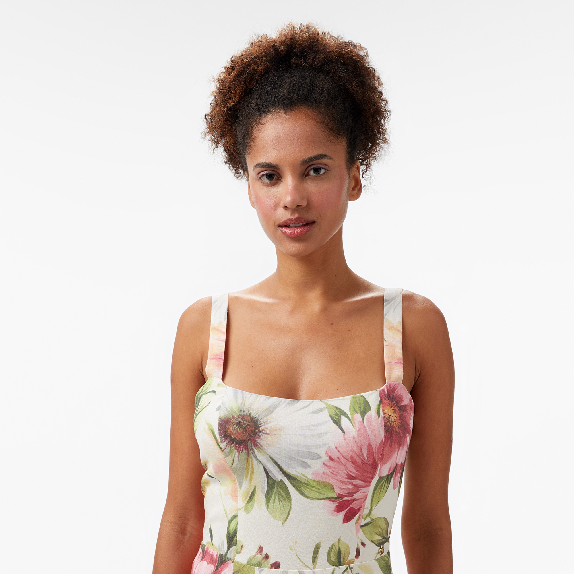 Guess Eco Fleur Kadın Renkli Elbise