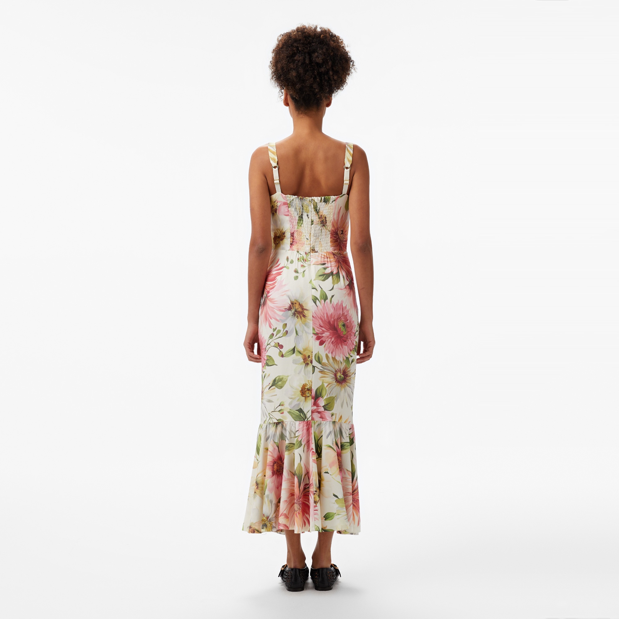 Guess Eco Fleur Kadın Renkli Elbise