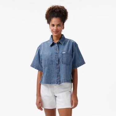  Guess Kadın Mavi Gömlek