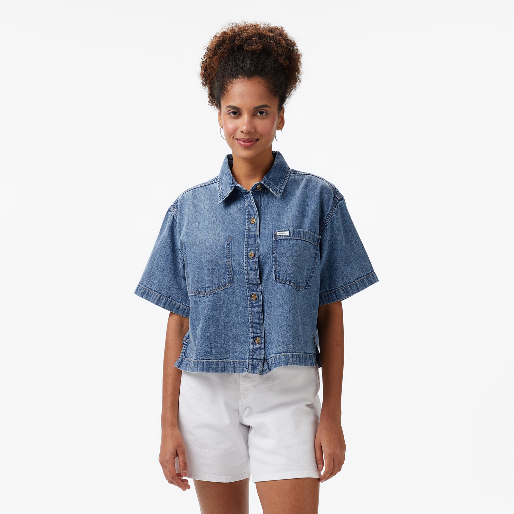  Guess Kadın Mavi Gömlek